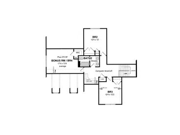 2nd Floor Plan, 014H-0095