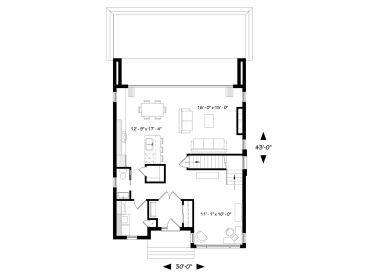 1st Floor Plan, 027H-0488