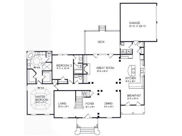 1st Floor Plan, 045H-0030