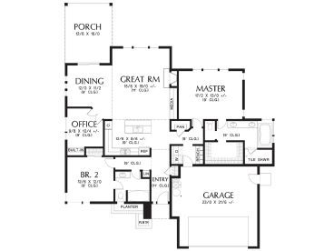 Floor Plan, 034H-0226