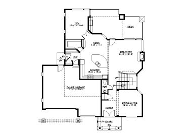 1st Floor Plan, 035H-0087
