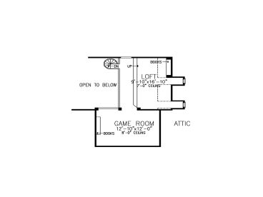 2nd Floor Plan, 054H-0053
