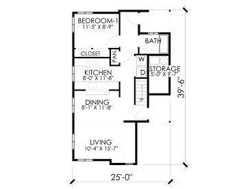 1st Floor Plan, 056H-0003