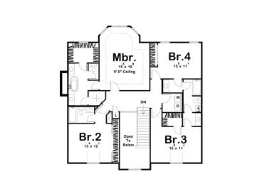 2nd Floor Plan, 050H-0346