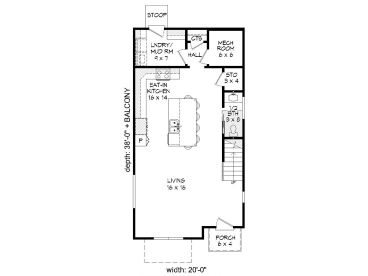 1st Floor Plan, 062H-0199