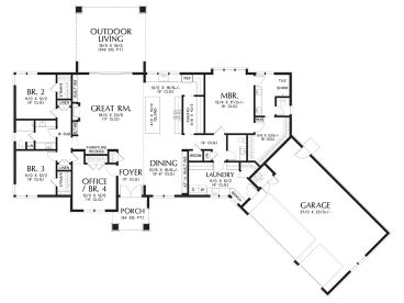 Floor Plan, 034H-0489