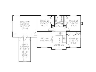 2nd Floor Plan, 044H-0042