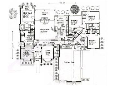 1st Floor Plan,  002H-0033