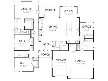 Floor Plan, 034H-0288