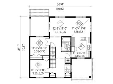 1st Floor Plan, 072H-0210