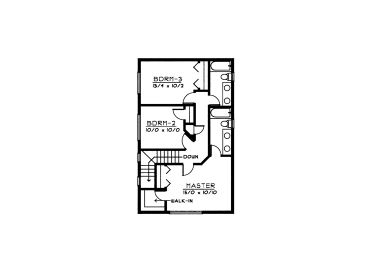 2nd Floor Plan, 026H-0038