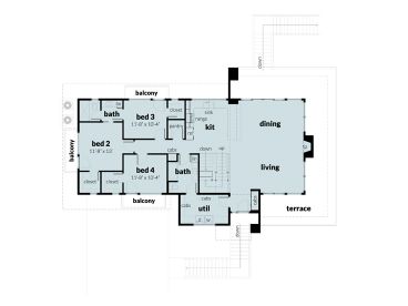 1st Floor Plan, 052H-0168