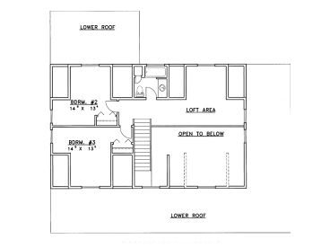 2nd Floor Plan, 012L-0050
