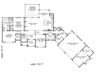 1st Floor Plan, 062H-0185