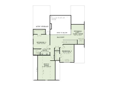 2nd Floor Plan, 025H-0288