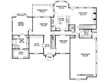 1st Floor Plan, 006H-0122