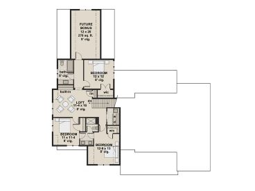 2nd Floor Plan, 023H-0200