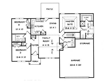1st Floor Plan, 019H-0138