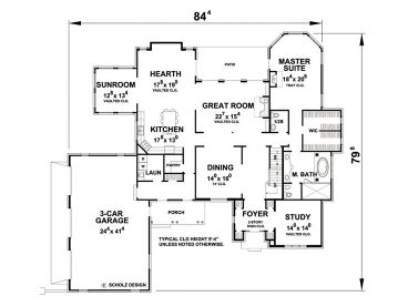 1st Floor Plan, 031H-0273