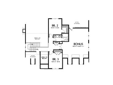 2nd Floor Plan, 034H-0021