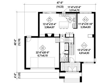 1st Floor Plan, 072H-0133