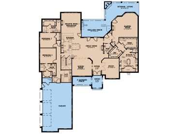1st Floor Plan, 074H-0220