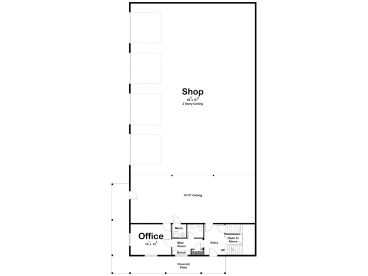 1st Floor Plan, 050H-0416