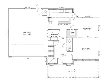 1st Floor Plan, 065H-0053