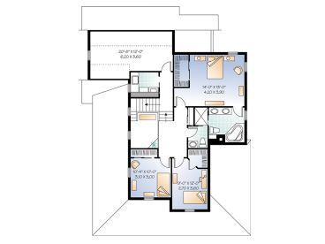 2nd Floor Plan, 027H-0091
