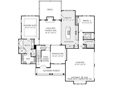 1st Floor Plan, 086H-0084