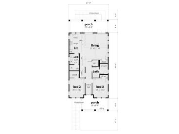 1st Floor Plan, 052H-0138