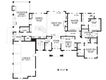 Floor Plan, 034H-0312