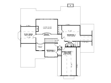 2nd Floor Plan, 025H-0149
