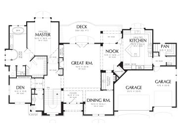 Floor Plan, 034H-0309