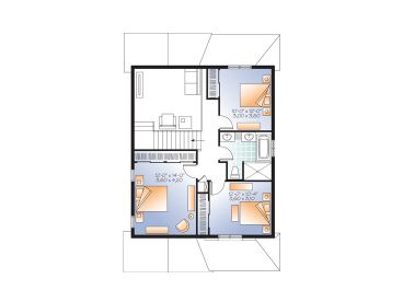 2nd Floor Plan, 027H-0301
