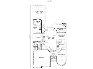 1st Floor Plan, 025H-0152