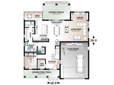 1st Floor Plan, 027H-0512