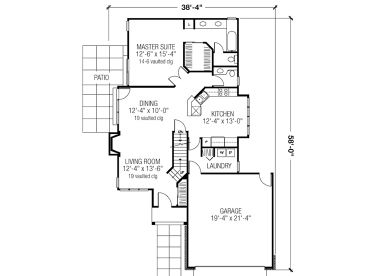 1st Floor Plan, 022H-0048