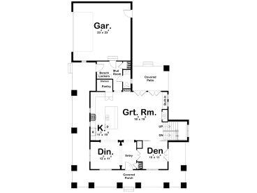 1st Floor Plan, 050H-0405