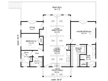 Floor Plan, 062H-0288
