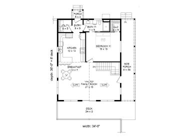Floor Plan, 062H-0206