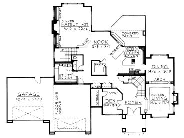 1st Floor Plan, 026H-0024