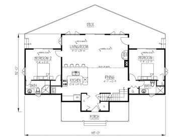 1st Floor Plan, 068H-0035