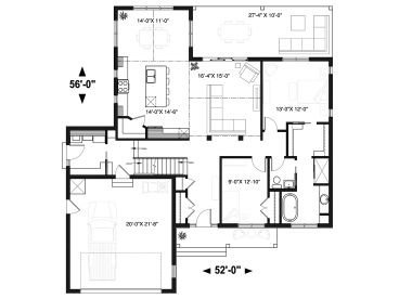 1st Floor Plan, 027H-0510