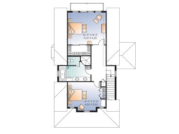 2nd Floor Plan, 027H-0271