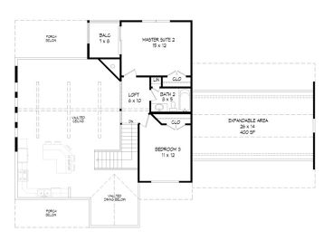 2nd Floor Plan, 062H-0086