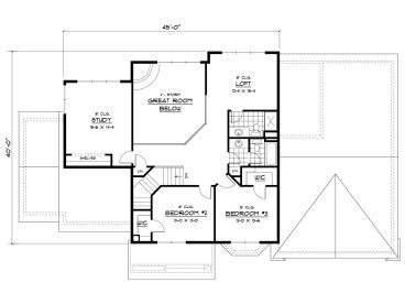 2nd Floor Plan, 023H-0079