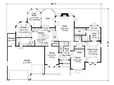 Floor Plan, 023H-0064