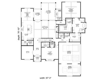 1st Floor Plan, 062H-0243
