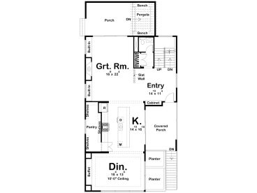 1st Floor Plan, 050H-0495